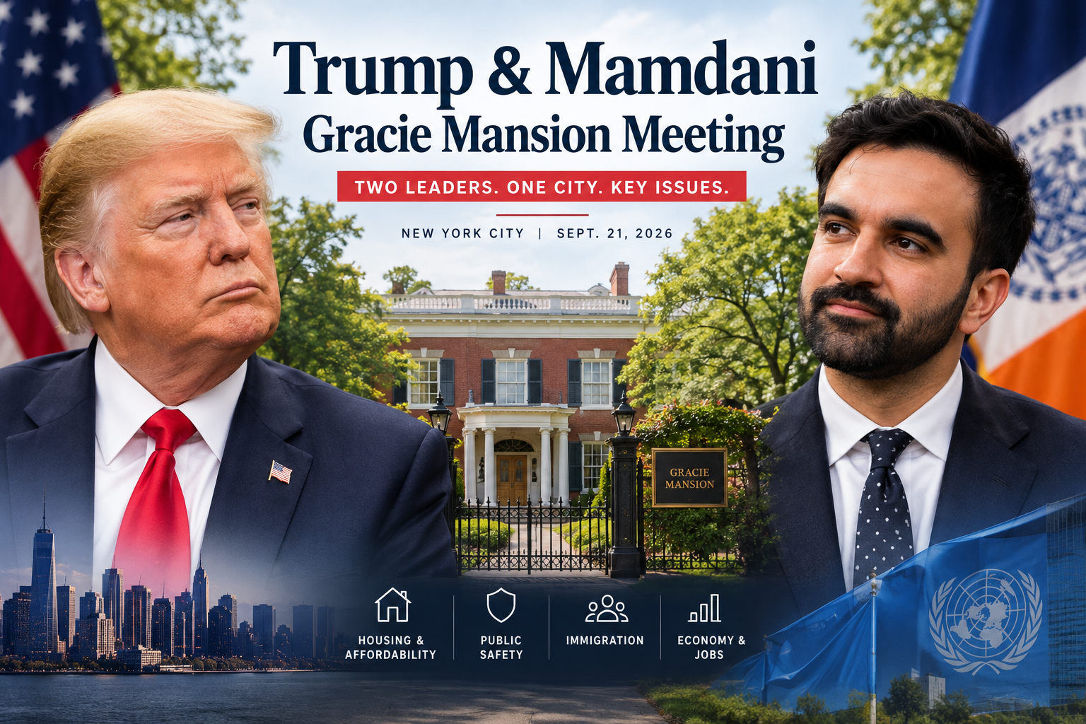 Trump and Mamdani to Meet at Gracie Mansion in New York