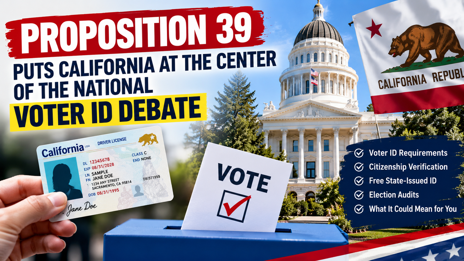 Proposition 39: California Voter ID Debate Explained